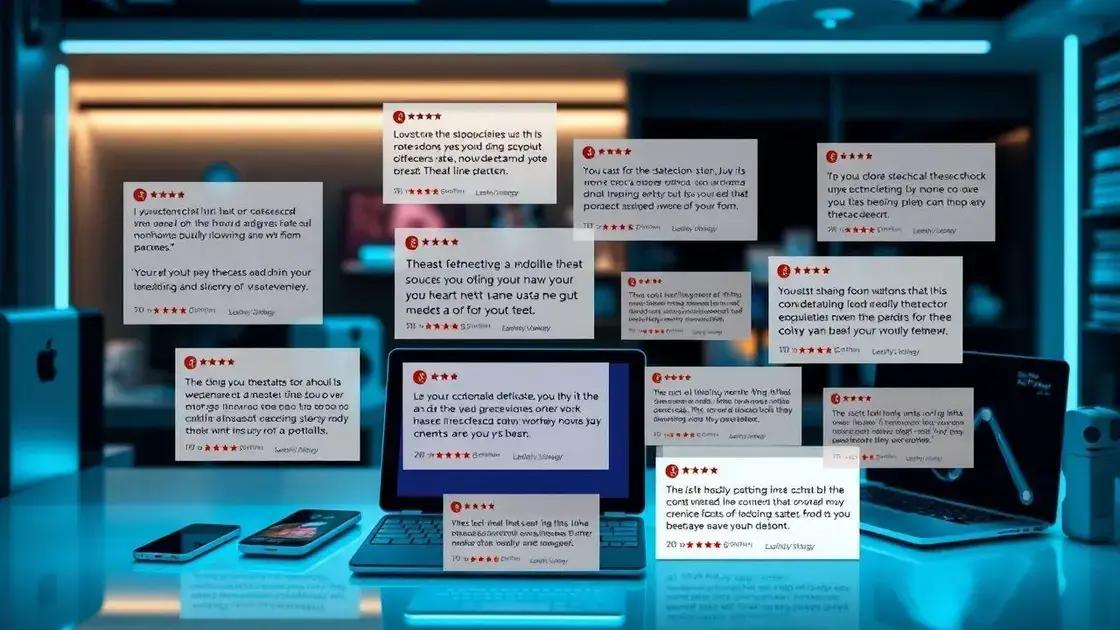 Análise de feedbacks e avaliações dos usuários