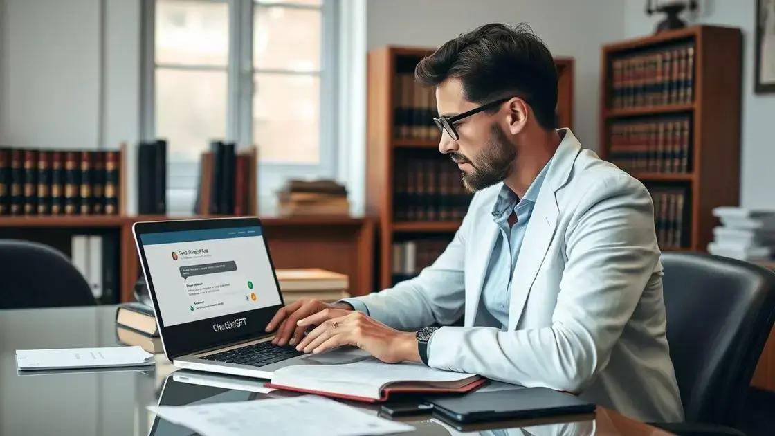 Benefícios do ChatGPT em processos jurídicos