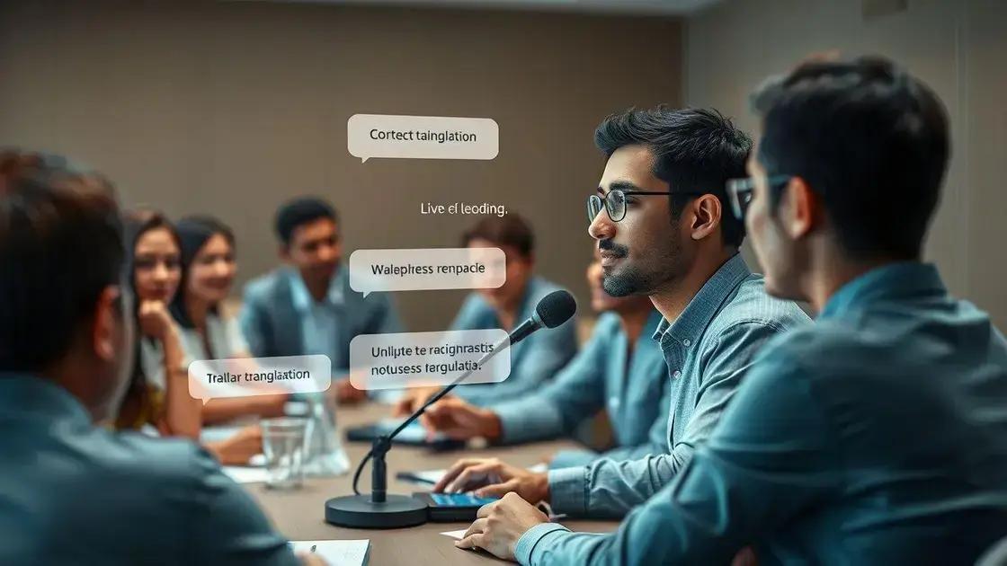 como funciona a tradução em tempo real
