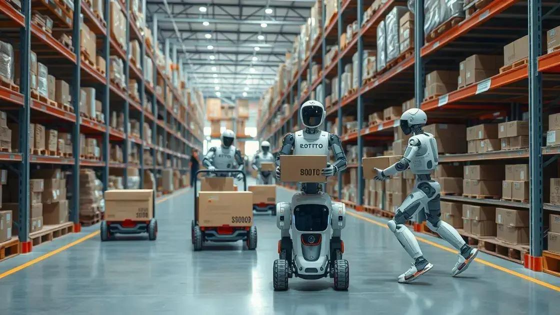 Como funcionam os robôs na logística