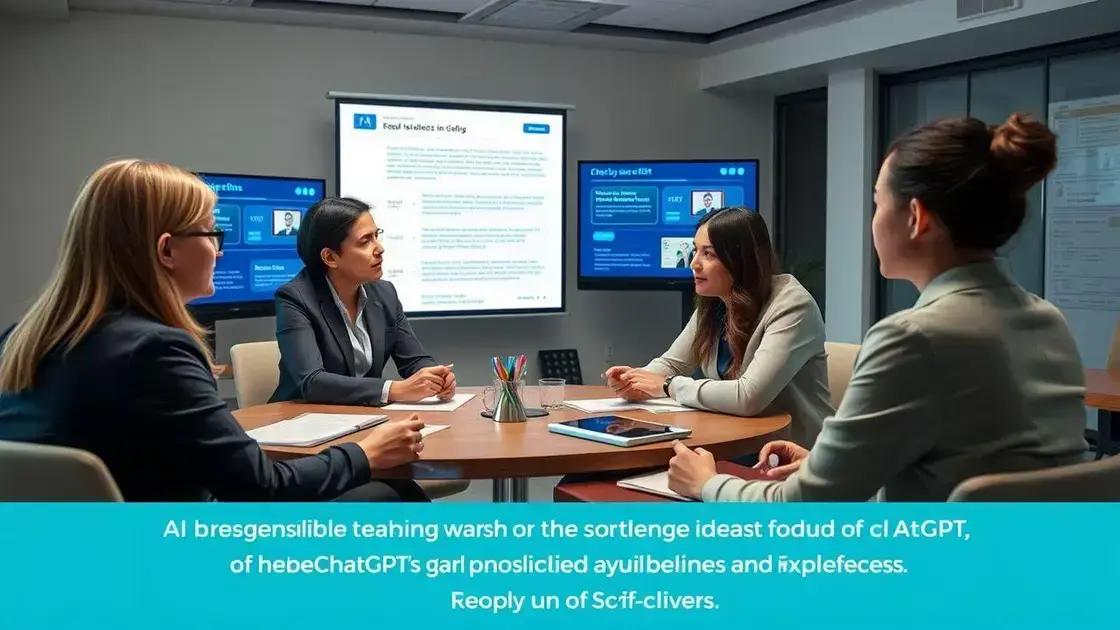 Como garantir responsabilidade e ética no uso do ChatGPT?