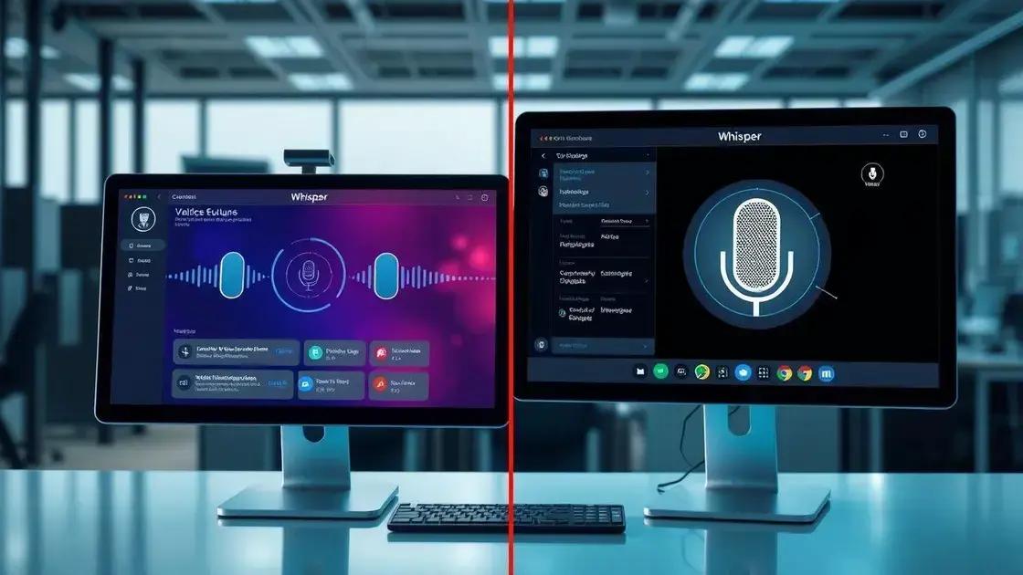 Comparação com outras tecnologias de voz
