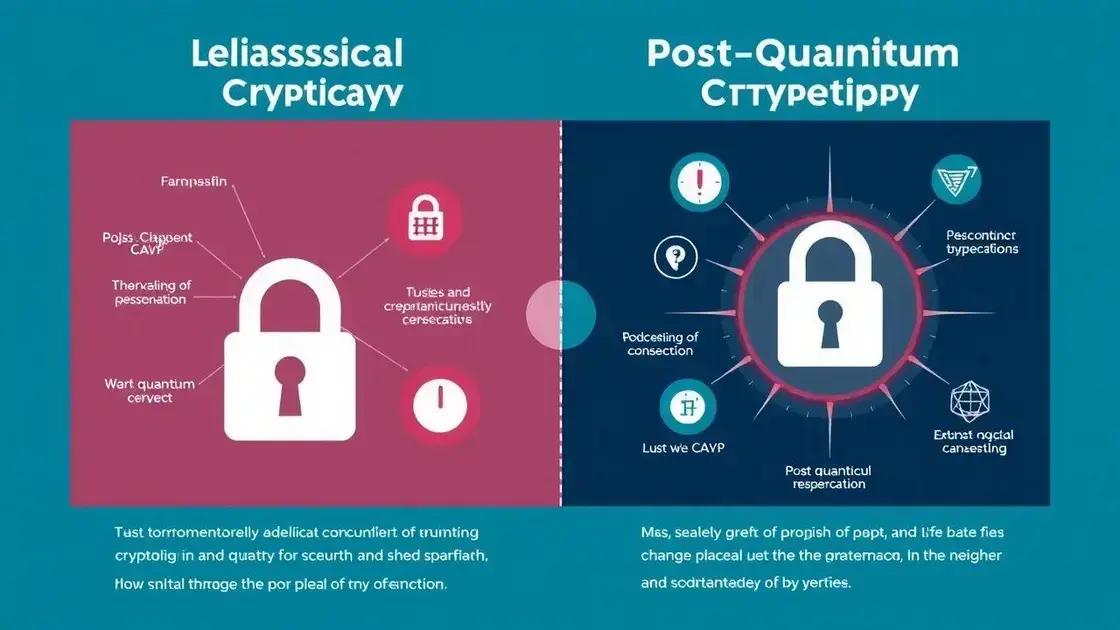 Comparação: criptografia clássica vs. criptografia pós quântica