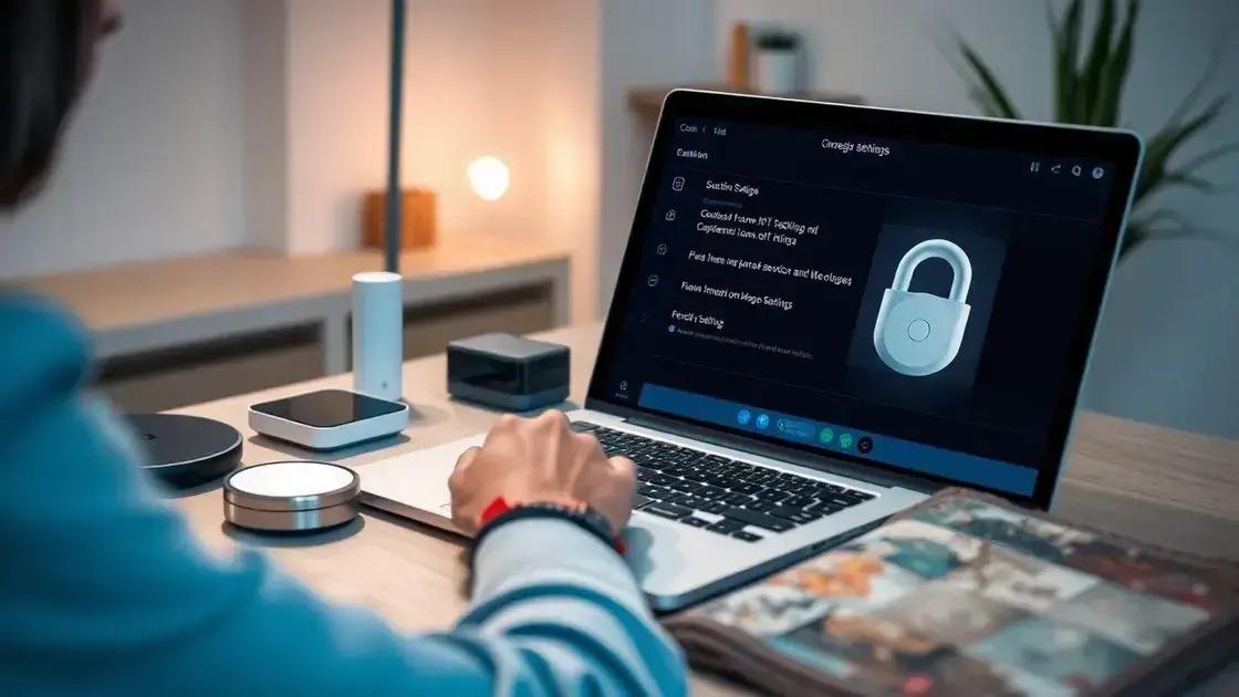 configurações de segurança essenciais