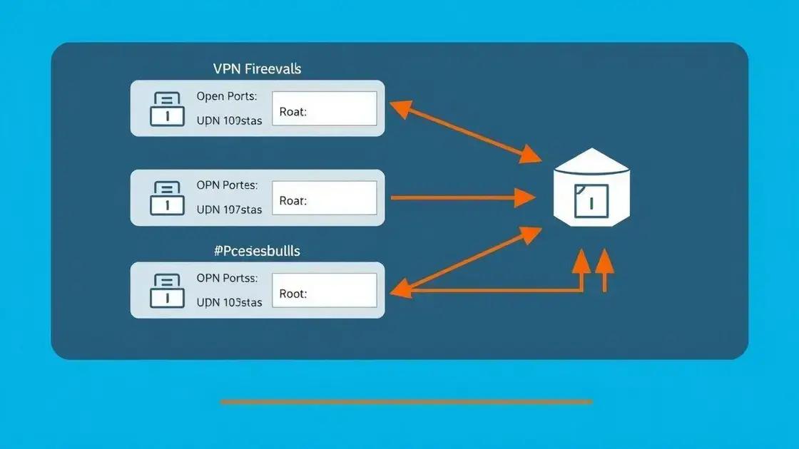 Configurações essenciais de firewall para VPN