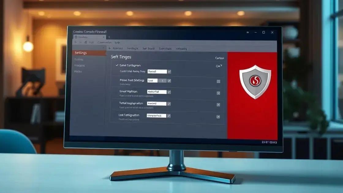 Configurações essenciais do Comodo Firewall