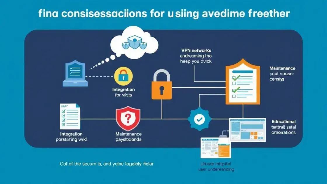 Considerações finais sobre VPN e firewall