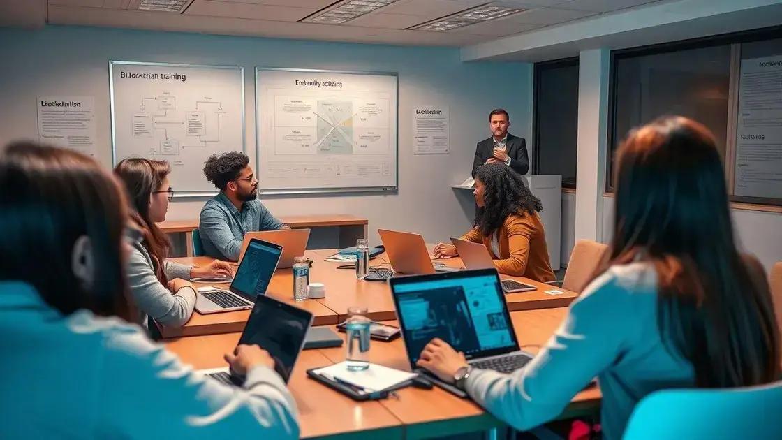 educação e formação em blockchain