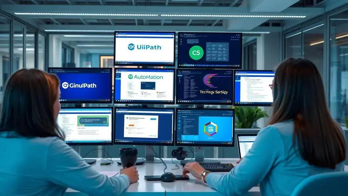Ferramentas de RPA populares no mercado