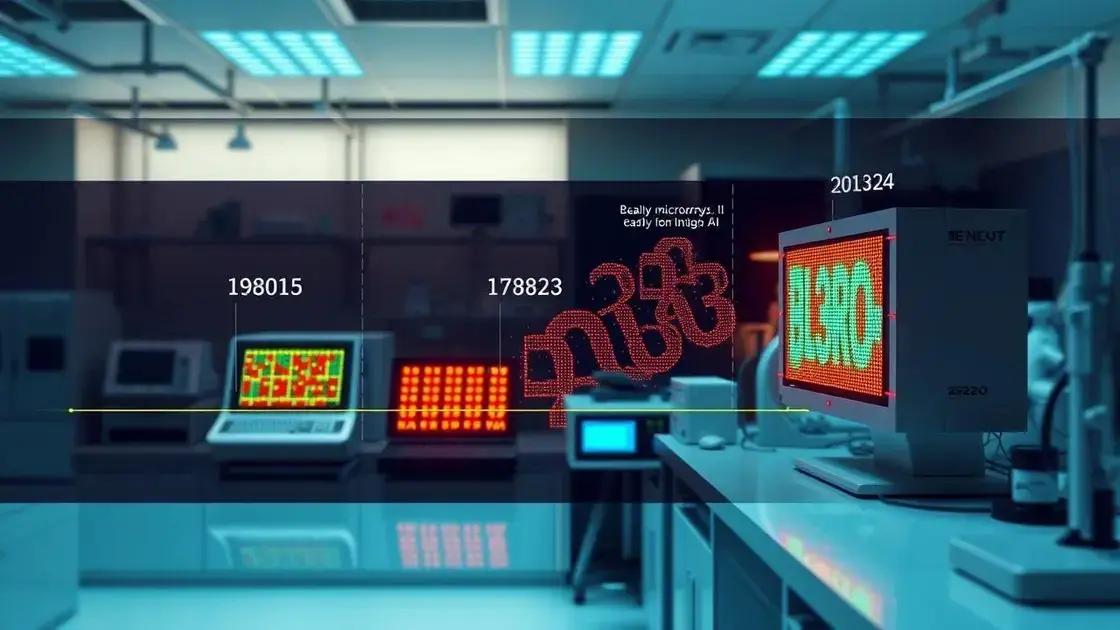 história e evolução dos biochips