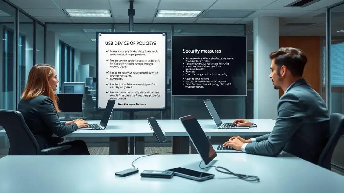 políticas de uso de dispositivos usb