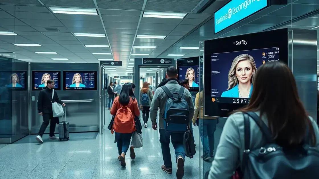 vantagens da biometria facial em aeroportos